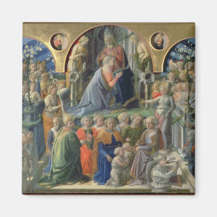 Imã A coroação do Virgin, 1441-7 (tempera em p
