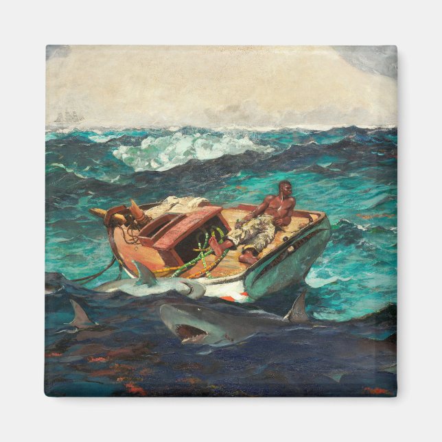 Imã A Corrente do Golfo (1899) por Winslow Homer (Frente)