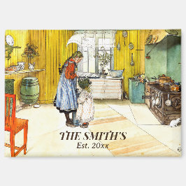 Imã A Cozinha Carl Larsson Vintage, Belas Artes Suecas