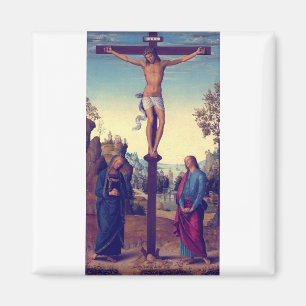 Imã A crucificação com a Virgem por Pietro Perugino