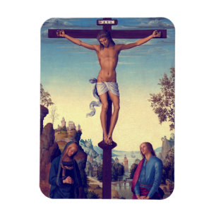 Ímã A crucificação com a Virgem por Pietro Perugino