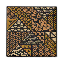 "A Cultura" (Brown) Magnet Quadrado