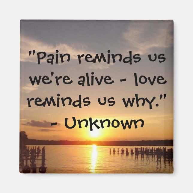 Imã A dor nos lembra..." Íman (Frente)