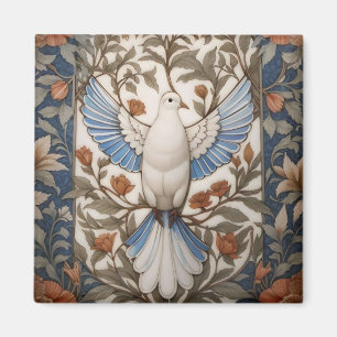 Imã A Dove Pacífica William Morris Inspirou Floral