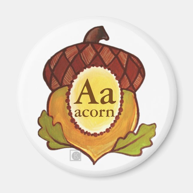 Imã A é para Acorn (Mighty Oak em Andamento) Magnet (Frente)