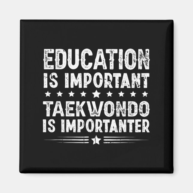 Imã A Educação É Importante O Taekwondo É Mais Importa (Frente)