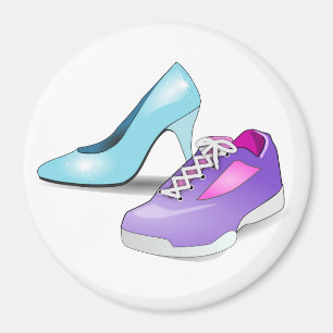 Imã A elevação Running da sapatilha e da princesa