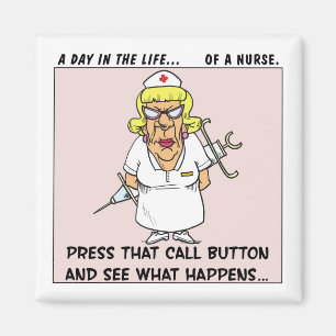 Imã A enfermeira irritada ameaça pacientes com a