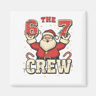 Imã A Equipe 6 7 Meme Engraçado do Papai Noel Natal