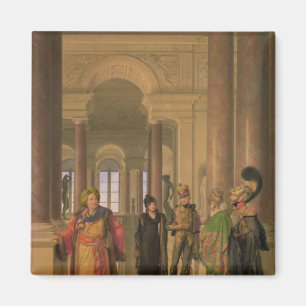 Imã A escadaria principal do Louvre, 1817
