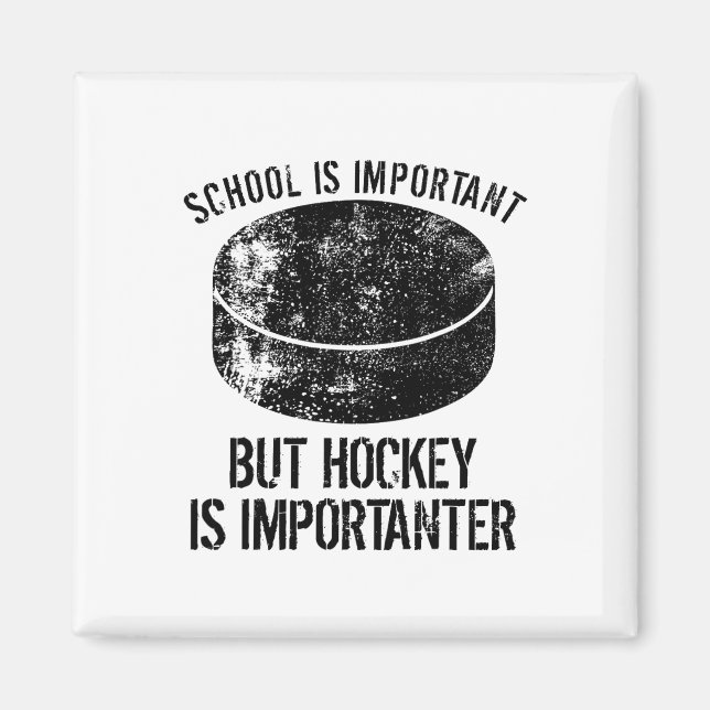 Imã A Escola É Importante Mas O Hóquei É Importante 3 (Frente)