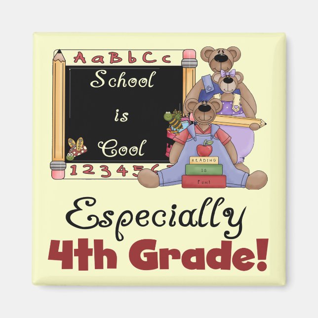 Imã A escola é Legal, Camisetas e presentes do 4º ano (Frente)