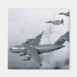 Imã A escolta de F-15B Eagles o primeiro Havaí-baseou