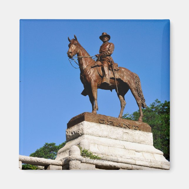 Imã A estátua Ulisses S. Grant no topo da Grant (Frente)