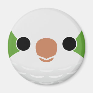 Imã A face de um periquito monge normal