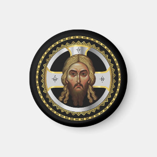 Imã A Face Do Ícone Ortodoxo Do Cristo