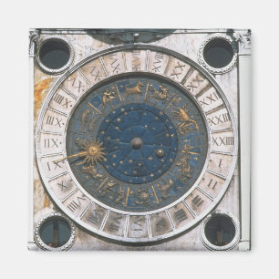 Imã A face do relógio do ouro e do esmalte, design