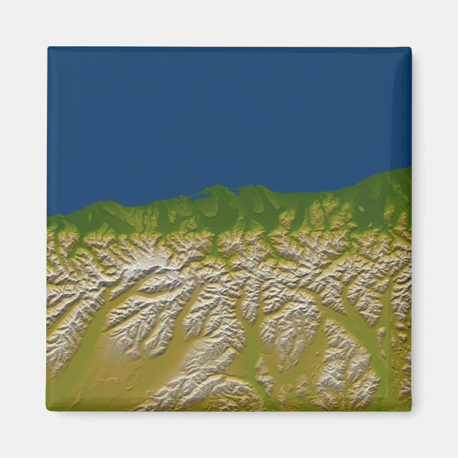 Imã A falha alpina ao longo da costa oeste (Frente)