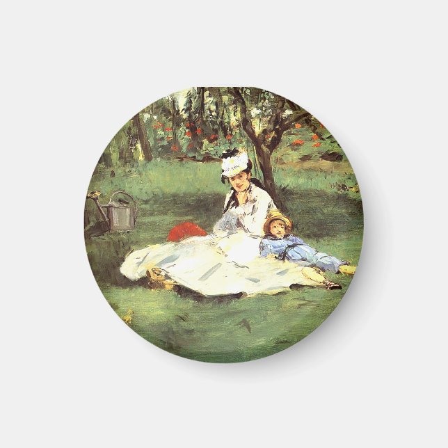 Imã A família Monet no seu jardim Edouard Manet (Frente)