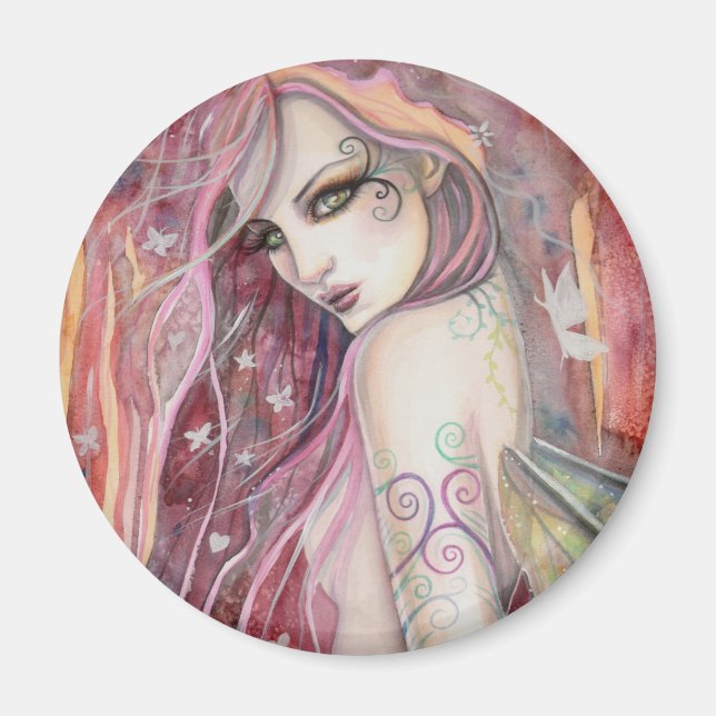 Imã A Fantasia Moderna de Arte da Flertar Tímida (Frente)