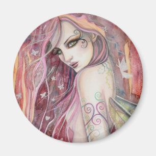 Imã A Fantasia Moderna de Arte da Flertar Tímida