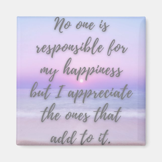 Imã A felicidade começa dentro, cresce com conexão (Frente)