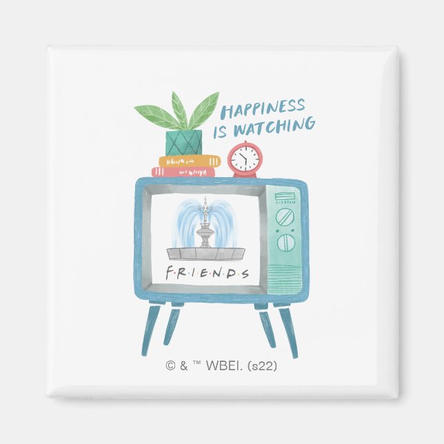 Imã A felicidade é assistir FRIENDS™ (Frente)