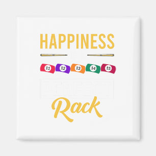 Imã A Felicidade É Um Jogo De Bilhar De Rack Perfeito