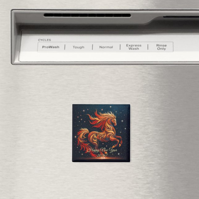 Imã a fiery horse against a starry sky (In Situ (Dishwasher))