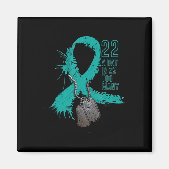 Imã A Fita De Sensibilização Do Suicídio Veterano Fita (Frente)