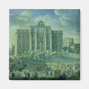 Imã A fonte do Trevi em Roma, 1753-56