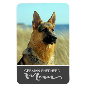 Ímã A foto do seu cão da mamã do german shepherd