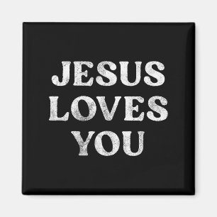 Imã A Frase Jesus Te Ama Em Um