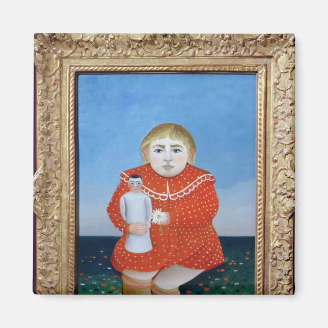 Imã A garota com uma boneca, c.1892 ou c.1904-05 (Frente)
