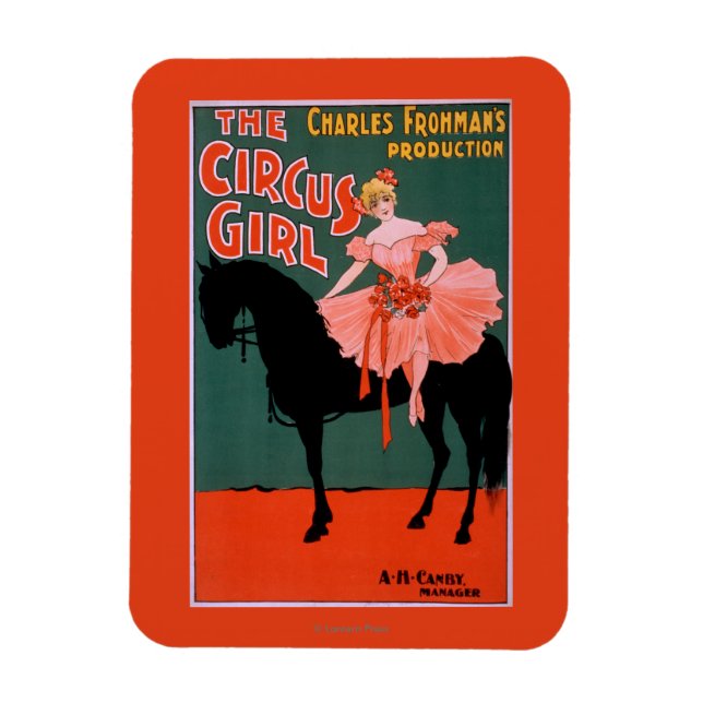 Ímã A Garota do Circo - Mulher no Teatro dos Cavalos (Vertical)