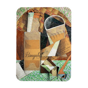 Ímã A garrafa de Banyuls, 1914 (gouache & colagem)