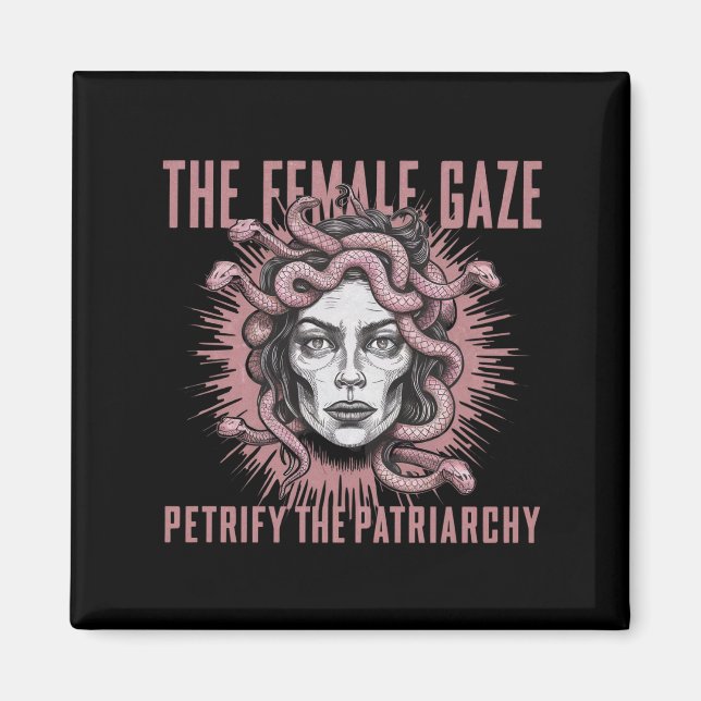 Imã A Gaze Feminina Petrify A Patriarquia Medusa (Frente)