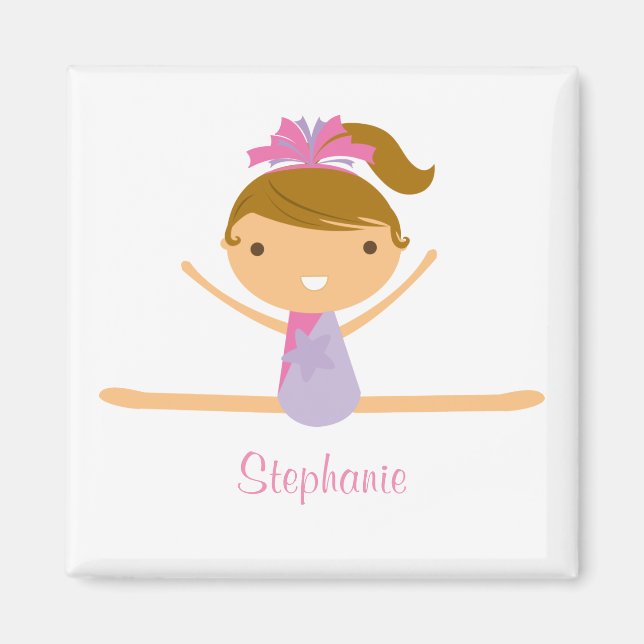 Imã A ginástica personalizada dividiu o ímã infantil d (Frente)