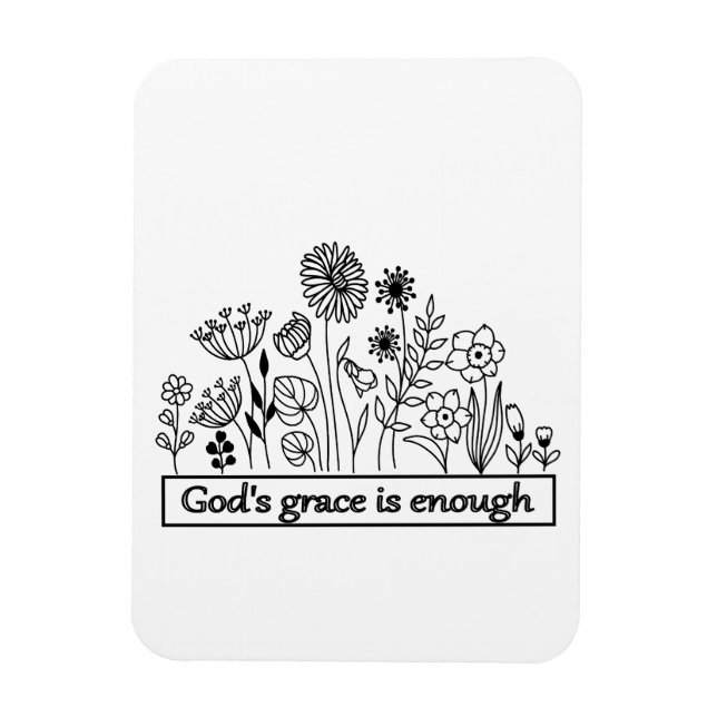 Ímã A graça dos deuses é suficiente (Vertical)