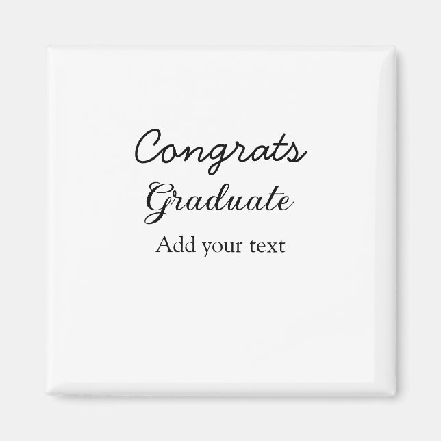 Imã A graduação mínima simples de parabéns adiciona (Frente)