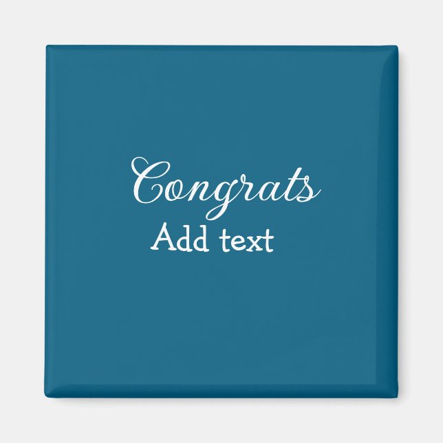 Imã A graduação mínima simples de parabéns adiciona (Frente)