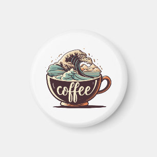 Imã A Grande Onda De Café