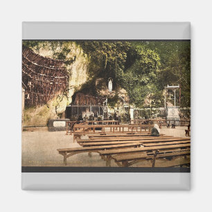 Imã A gruta de Notre Dame, Lourdes, Pyrenees, franco