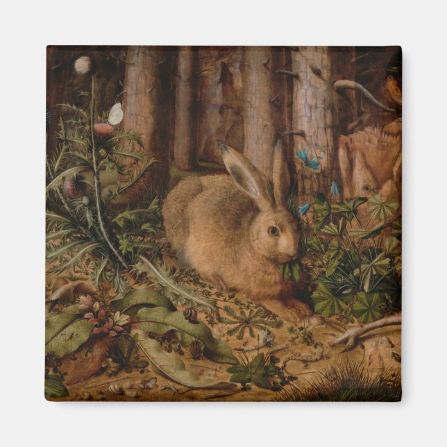 Imã A Hare in the Forest (por Hans Hoffmann) (Frente)