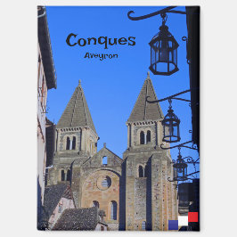 Imã A igreja abadia de Sainte-Foy na aldeia de Conques