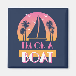 Imã A ilha só - eu estou em um barco