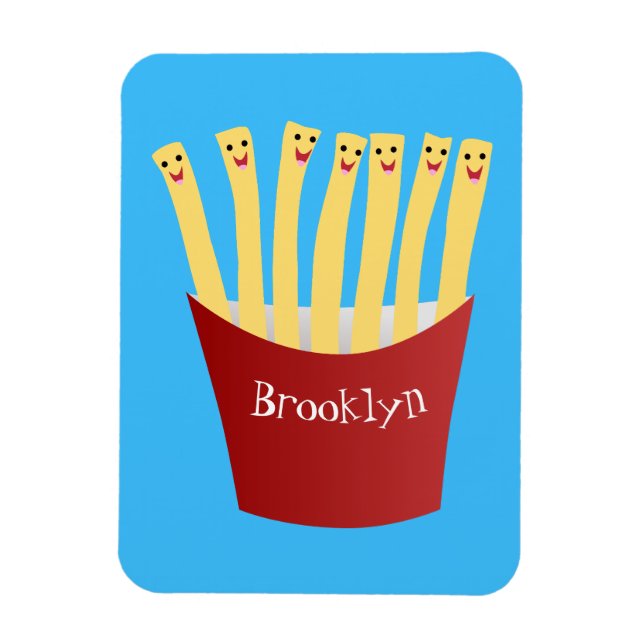 Ímã A ilustração de desenho animado de comida rápida d (Vertical)