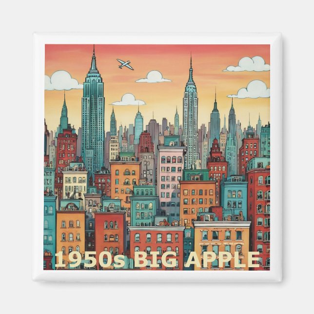 Imã A imaginação da Grande Apple Nova Iorque 1950 (Frente)