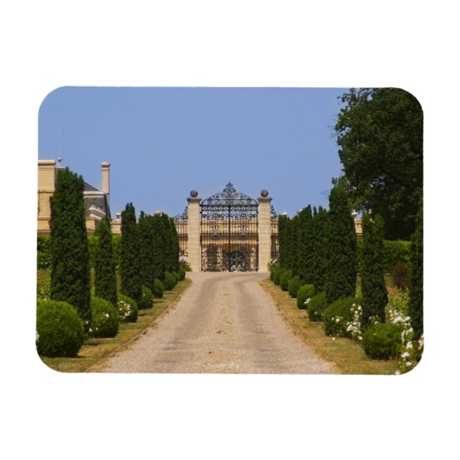 Ímã A imponente entrada do Chateau Haut Sarpe, o (Horizontal)