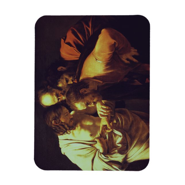 Ímã A Incredulidade do Santo Thomas por Caravaggio (Vertical)